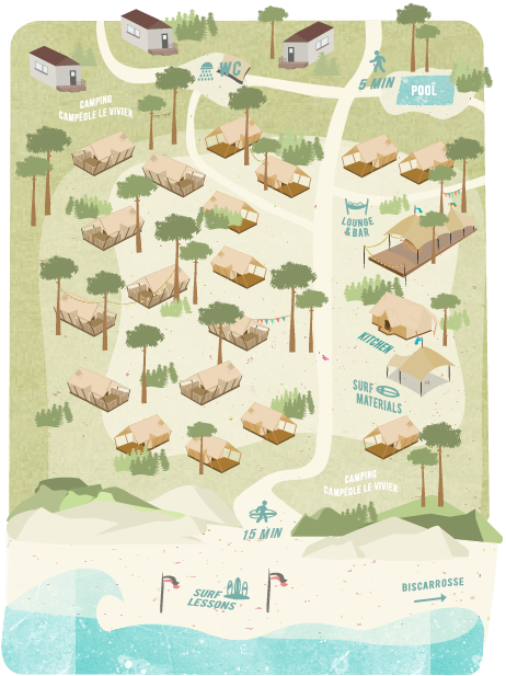 surf tribe map